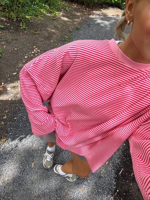 Road Trip Pullover // Pink Stripe